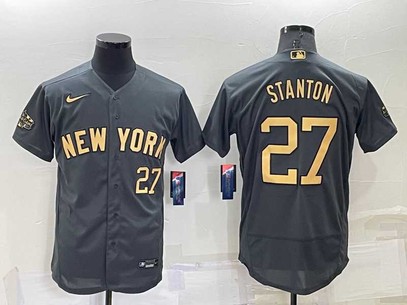 New York Yankees #27 Giancarlo Stanton Number Grey 2022 All Star Stitched Flexbase Nike Jersey,We sell and wholesale New York Yankees #27 Giancarlo Stanton Number Grey 2022 All Star Stitched Flexbase Nike Jersey on line form chian!